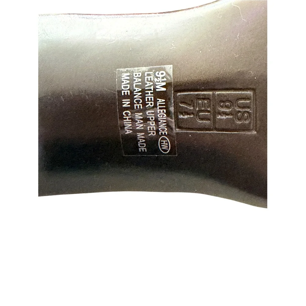 Aerosoles Allegiance Heelrest Tan Leather Cutout Slide Sandals Heels 9.5